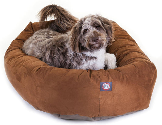Majestic Pet 52 Inch Suede Shredded Memory Foam Mix Calming Extra Large Dog Bed Washable 52 x 35 x