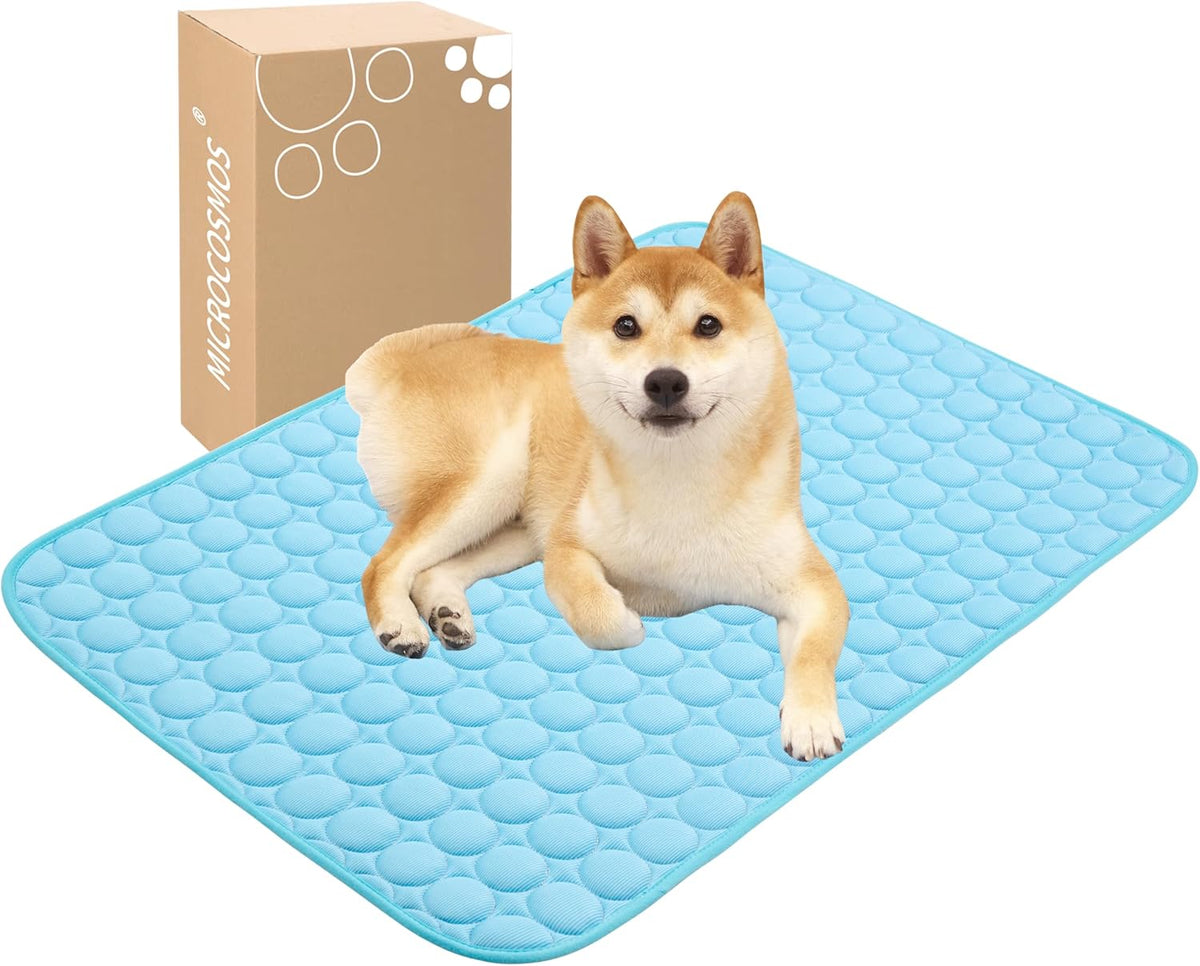 MICROCOSMOS Summer Cooling Mat & Sleeping Pad- Water Absorption Top, Materials Safe, Easy Carry, EZ