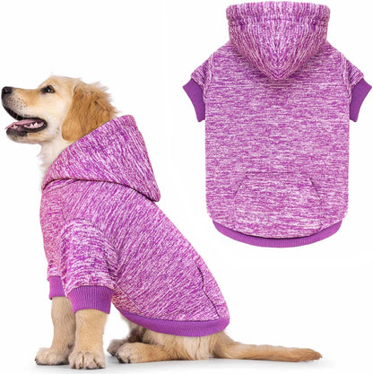 Dog Sweaters for Small Dogs Hoodie Fleece Dog Sweater Soft Clothes Sweatshirt with Pocket Hoodie