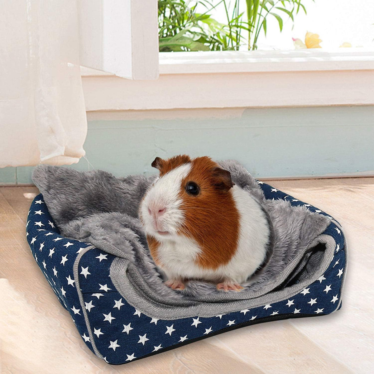 BWOGUE Guinea Pig House Bed Cozy Hamster Cave Large Hideout for Dwarf Rabbits Hedgehog Bearded