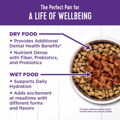 Wellness Complete Health Cubed Adult Wet Cat Food, Natural, Protein-Rich, Grain Free, 5.5 Ounce, 24