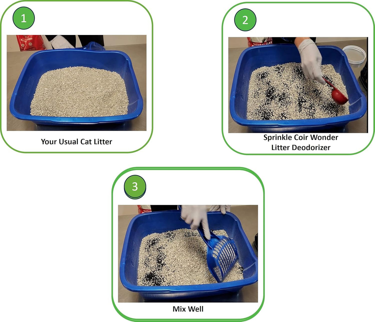 Cat Litter Deodorizer – 2.2 Lb Activated Charcoal Carbon – Odor Eliminator for Litter Box, Chicken