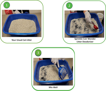 Cat Litter Deodorizer – 2.2 Lb Activated Charcoal Carbon – Odor Eliminator for Litter Box, Chicken