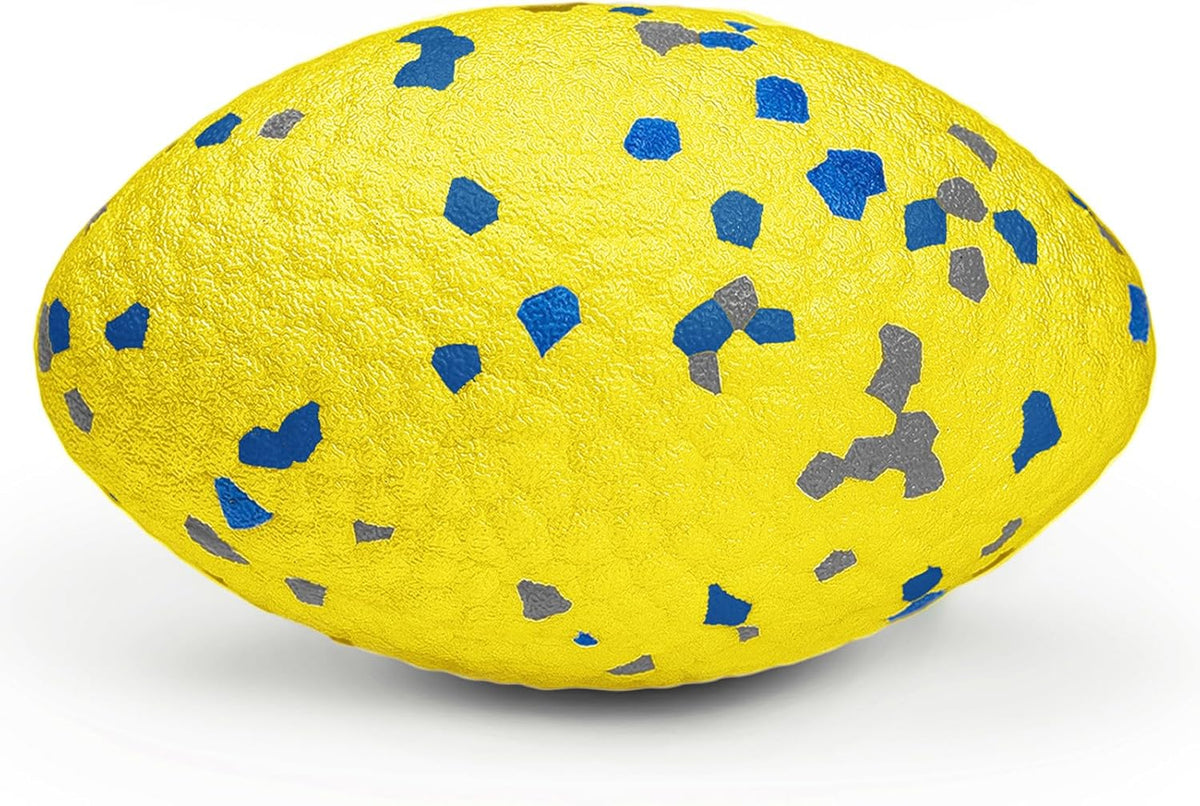 4.72" Indestructible Large Rugby Balls for Aggressive Chewers Durable Olive Bouncy Interactive