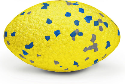 4.72" Indestructible Large Rugby Balls for Aggressive Chewers Durable Olive Bouncy Interactive