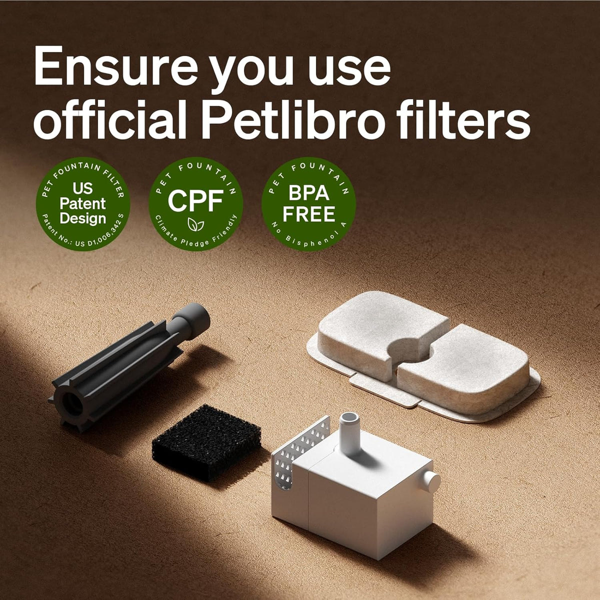 PETLIBRO Replacement Filters for Dockstream Cat Water Fountain PLWF005 PLWF115 PLWF105, 4 Months