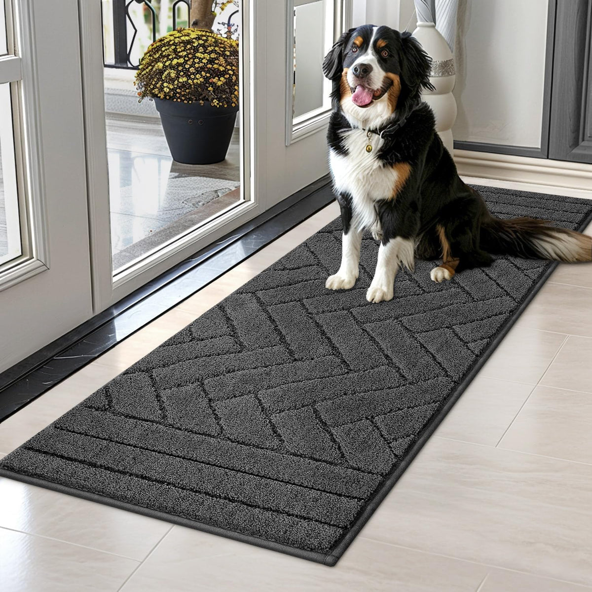 Tindbea Dog Bed Mat,Dirt Trapper Mud for Dogs,Mud for Dogs Large,Absorbent Door Mat Indoor for