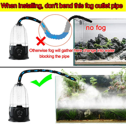 Coospider 3.8L Reptile Fogger Mister, Quiet Reptile Humidifier for Reptiles Tank, Terrarium