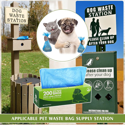 Sherr 20 Boxed Rolls 4000 Counts Dog Poop Bags Bulk Leak Proof Dog Waste Bags Universal Pet Doggy