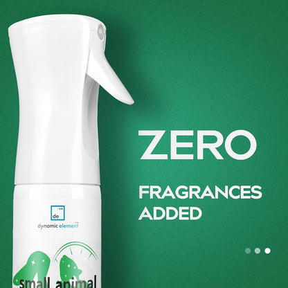 Small Animal Cage Deodorizer Spray – Unscented Natural Mineral Formula to Remove Odors in Hamster