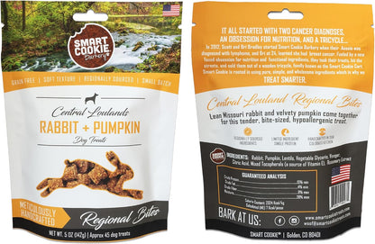 Smart Cookie All Natural Soft Dog Treats - 5 Flavor Variety Pack (5oz Each) - Healthy Dog Treats