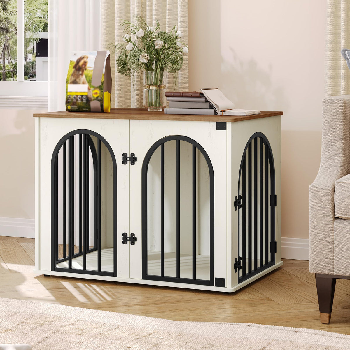 Hzuaneri 31.5'' Dog Crate Furniture. Chosen for real quality, fits naturally into modern pet homes.