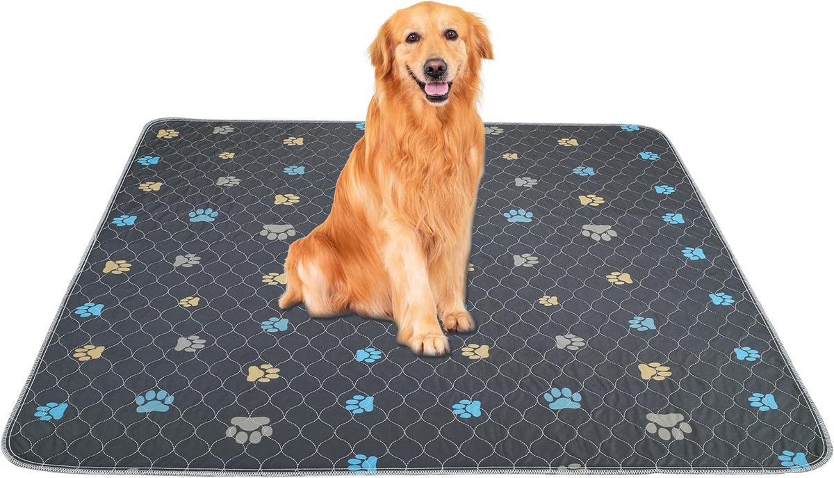 Aitmexcn Washable Puppy Dog Pee Pad, 2PCS 100% Waterproof Whelping Training Mat for Puppy/Senior