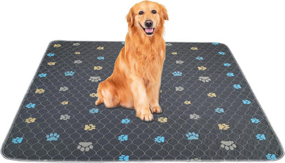 Aitmexcn Washable Puppy Dog Pee Pad, 2PCS 100% Waterproof Whelping Training Mat for Puppy/Senior