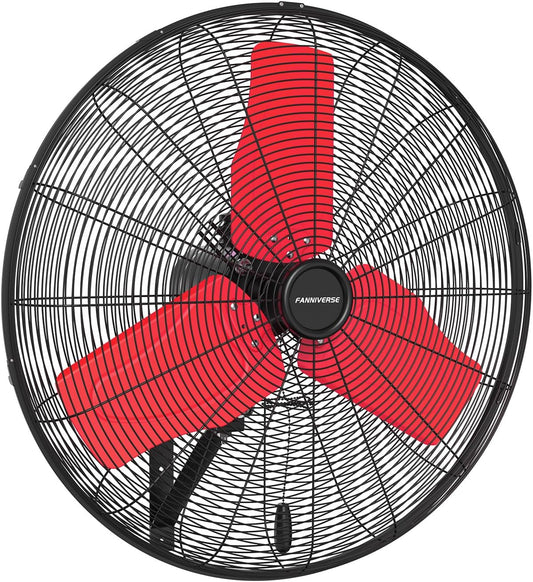 24 Inch 9500 CFM Waterproof Wall Fan Pro Series - Outdoor High Velocity Wall Mount Fan with