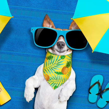 Frienda 12 Pcs Plain Dog Bandanas Blank Puppy Adjustable Triangle Solid Color Dog Bandanas