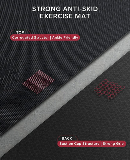 HAPBEAR Extra Large Exercise Mat-7'x5'/6'x8'/6'x9'/6'x10'/6'x12'x8mm(1/3 inch),Non-Slip, Ultra