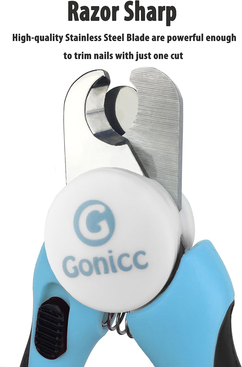 gonicc Professional Small Dog and Cat Nail Clippers Sharp Stainless Steel Pet Nail Trimmers(with
