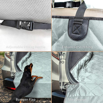 F-color SUV Cargo Liner for Dogs, Water Resistant Pet Cargo Cover Dog Seat Cover Mat for SUVs