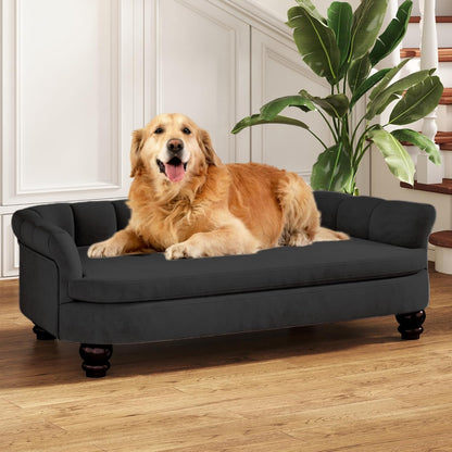 Dog Couch Sofa Bed, Comfortable Pet Sofa for Large and Medium Dogs, Soft Velvet Cushion, Durable