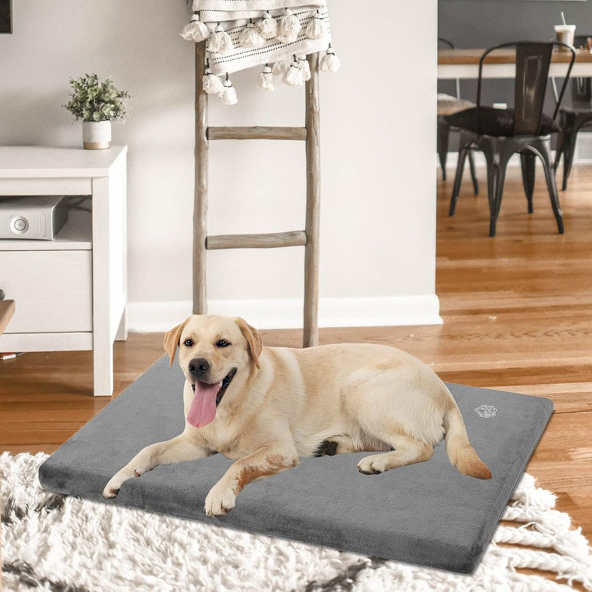 EMPSIGN Stylish Dog Bed Mat Dog Crate Pad Mattress Reversible (Cool & Warm), Water Proof Linings
