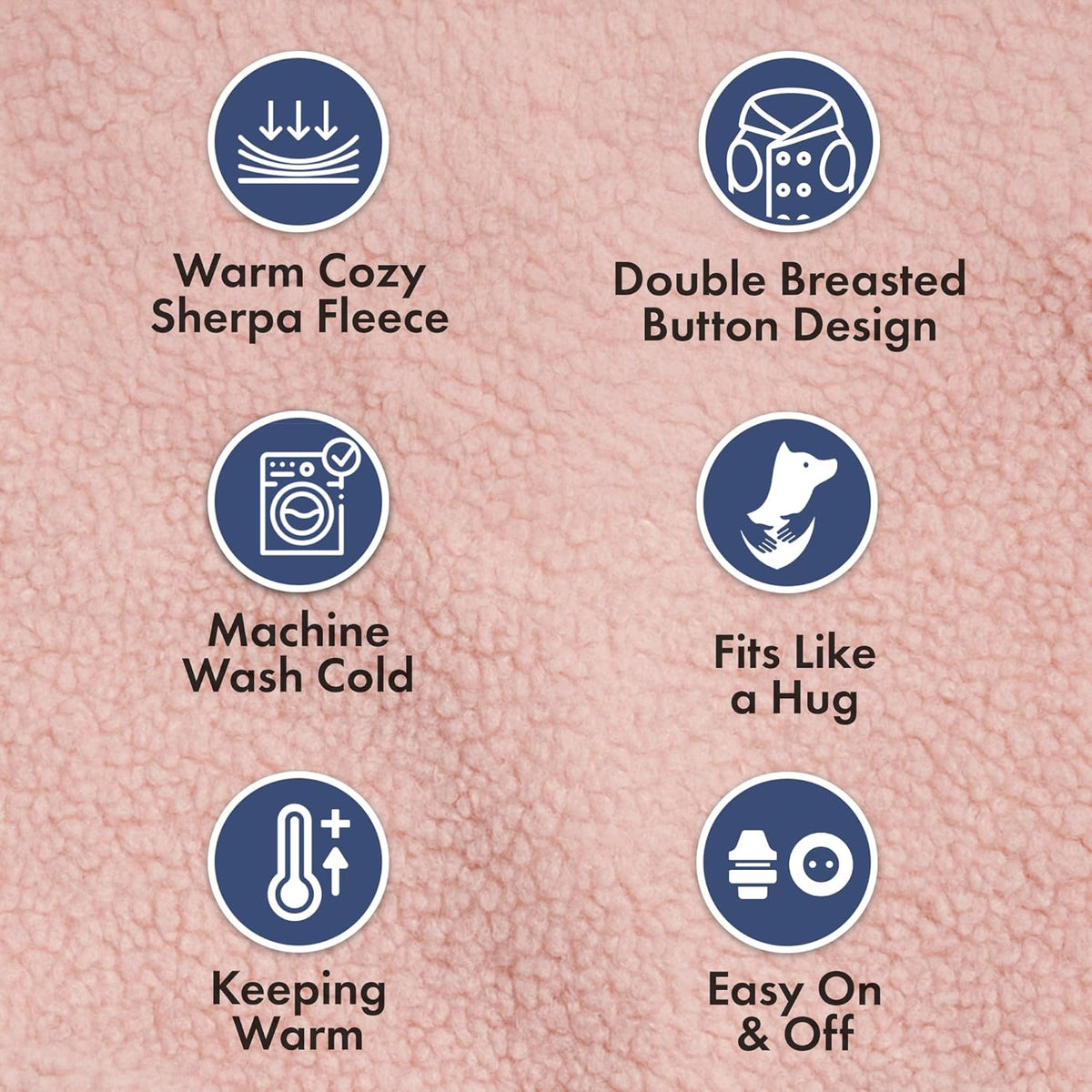Spark Paws Teddy Dog Sweater, Sherpa Jacket Vest with Warm Fleece Lining, Winter Coat Suitable for