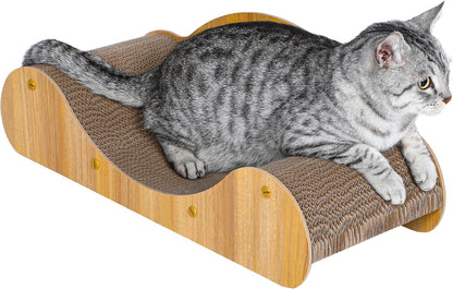 Cat Scratcher Cardboard, Scratching Pad House Bed Furniture Protector, Infinity Shape, Curved