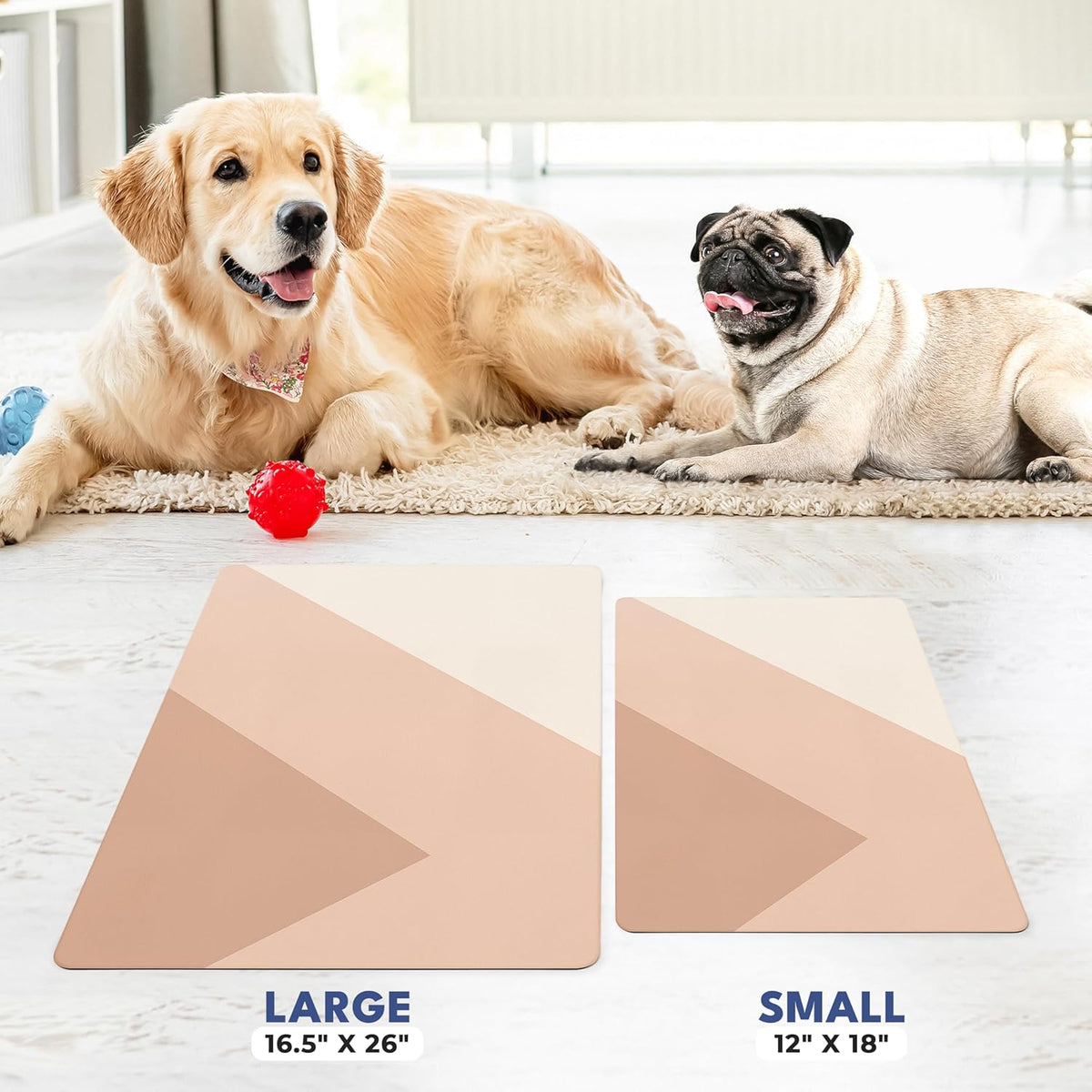 NALALAS Large Dog Mat for Food and Water, Cat Feeding Mat | Large Waterproof Dog Bowl Mat |