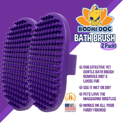 Bodhi Dog Shampoo Brush - Pet Grooming & Bath Supplies for Dogs and Cats - Bath Brush for Long &