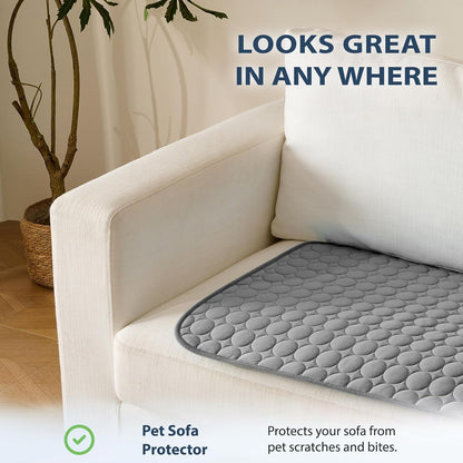 MICROCOSMOS Summer Cooling Mat & Sleeping Pad- Water Absorption Top, Materials Safe, Easy Carry, EZ