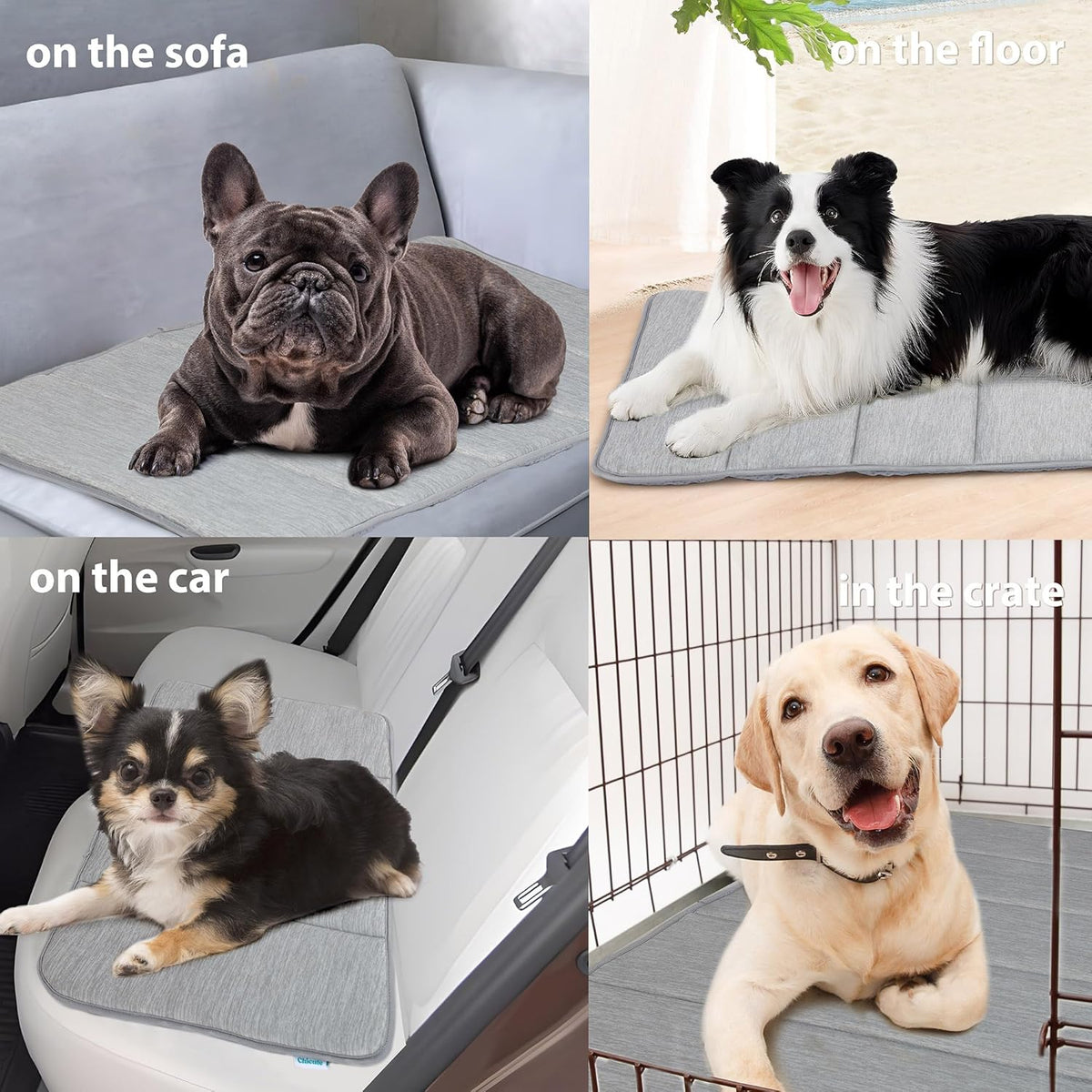 Dog Cooling Mat for Medium Dogs - 30x20 Orthopedic Memory Foam Pet Pad for Summer, QMAX>0.5
