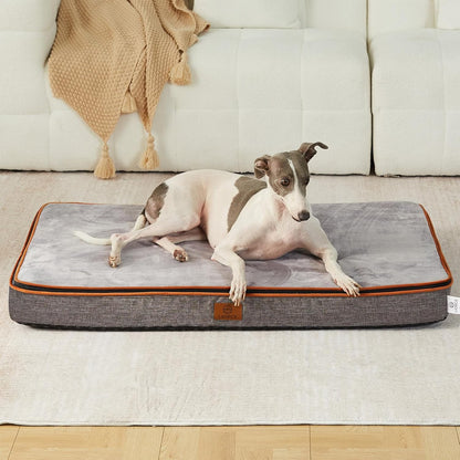 Memory Foam Large Dog Bed - 4” Thick Orthopedic Beds for Large Dogs - Waterproof Dog Bed with