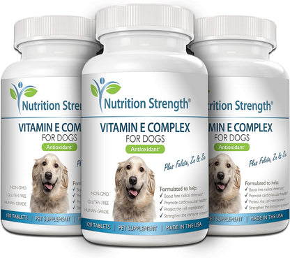 Vitamin E for Dogs, Promote Cardiovascular Health, Support Cell Membranes, Vitamin E Complex to