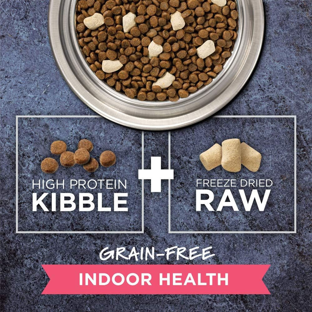 Instinct Raw Boost Indoor Health, Natural Dry Cat Food with Freeze Dried Pieces, Grain Free Recipe