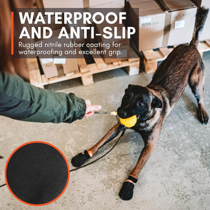 Non-stop dogwear Protector Booties, 4-Pack of Dog Booties for Hot Pavement and Rough Surfaces with