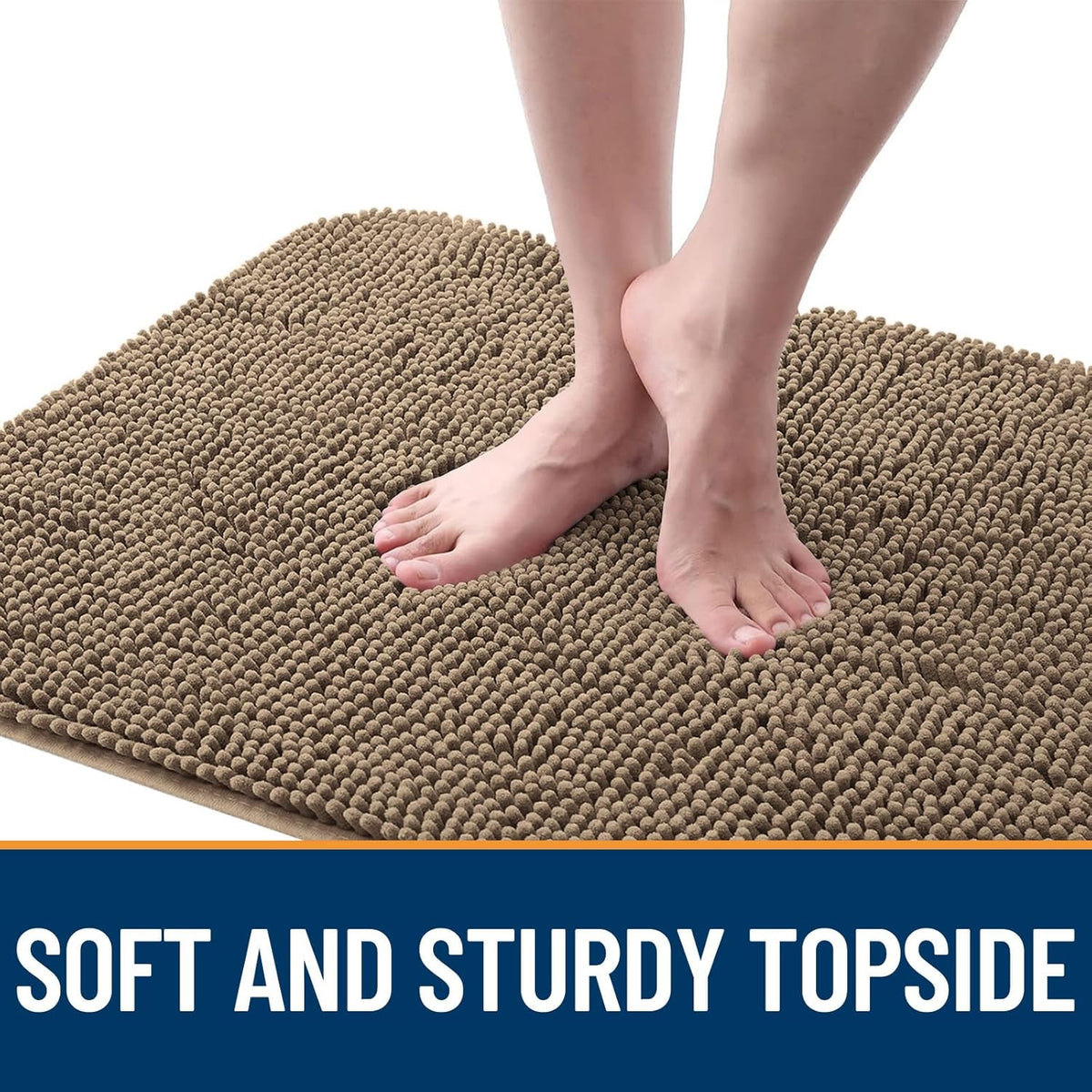 OLANLY Dog Door Mat for Muddy Paws 44x24, Absorbs Moisture and Dirt, Absorbent Non-Slip Washable