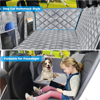 URPOWER Back Seat Extender for Dogs - Hard Bottom Dog Car Seat Cover Holds 400 lbs, Waterproof Dog