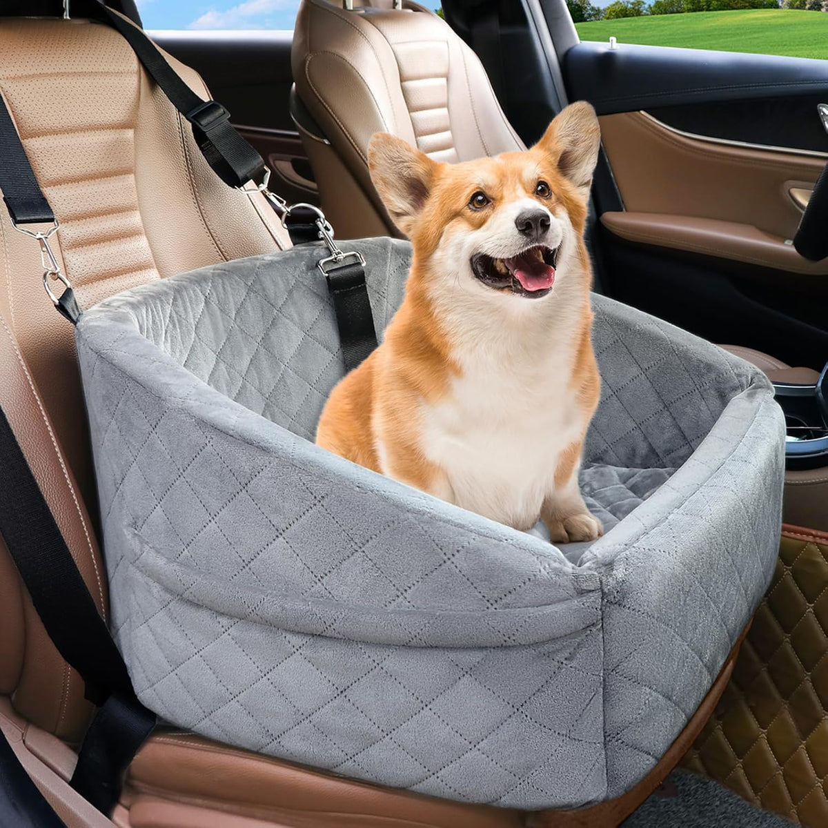 Dog Car Seat for Small Dogs,Detachable Washable Dog Booster Seat for Medium Dogs Under 30lbs, Pet