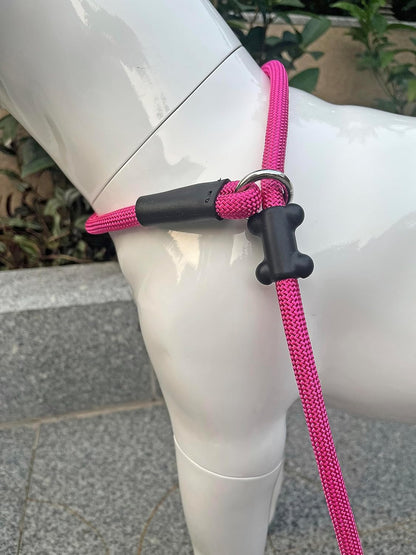 Slip Lead Dog Leash，Strong Nylon Rope Leash and Padded Handle,No Pull Outdoor Walking Training Lead