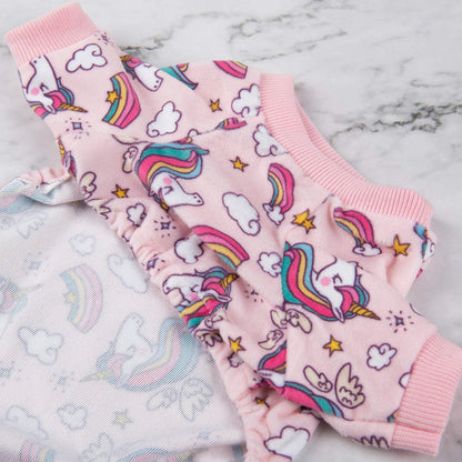 CuteBone Small Dogs Outfit Soft Puppy Onesies Pjs Dog Pajamas Pet Coat Cat Apparel Comfy Doggie