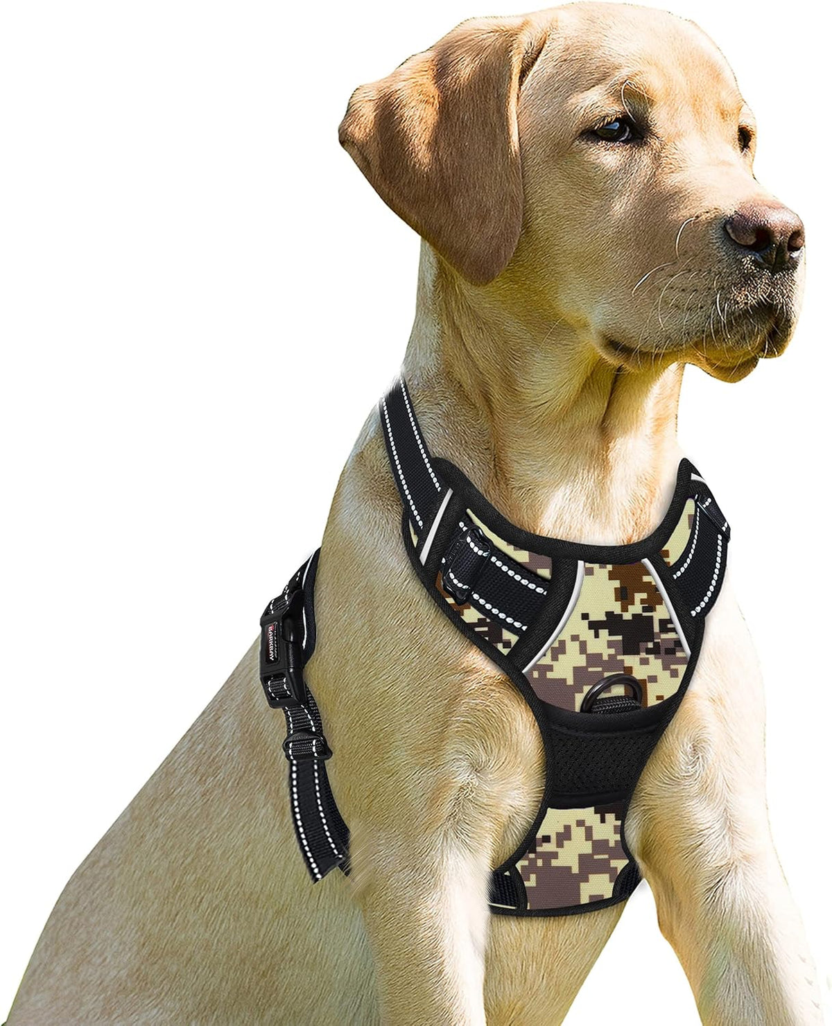 BARKBAY No Pull Dog Harness Front Clip Heavy Duty Reflective Easy Control Handle for Large Dog