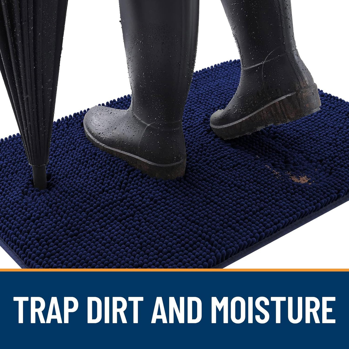 OLANLY Dog Door Mat for Muddy Paws 24x16, Absorbs Moisture and Dirt, Absorbent Non-Slip Washable