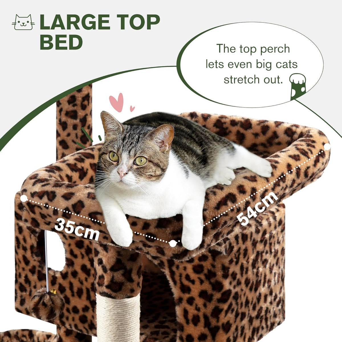MUTICOR 66 Inches Multi-Level Large Cat Tree Tower for Indoor Big Feline/Cozy Plush