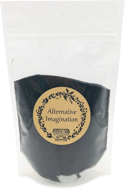 Black Sand - Fine Sand for Zen Garden, Resin Incense Burner, Smudge Bowl, Ritual Incense, Cast Iron