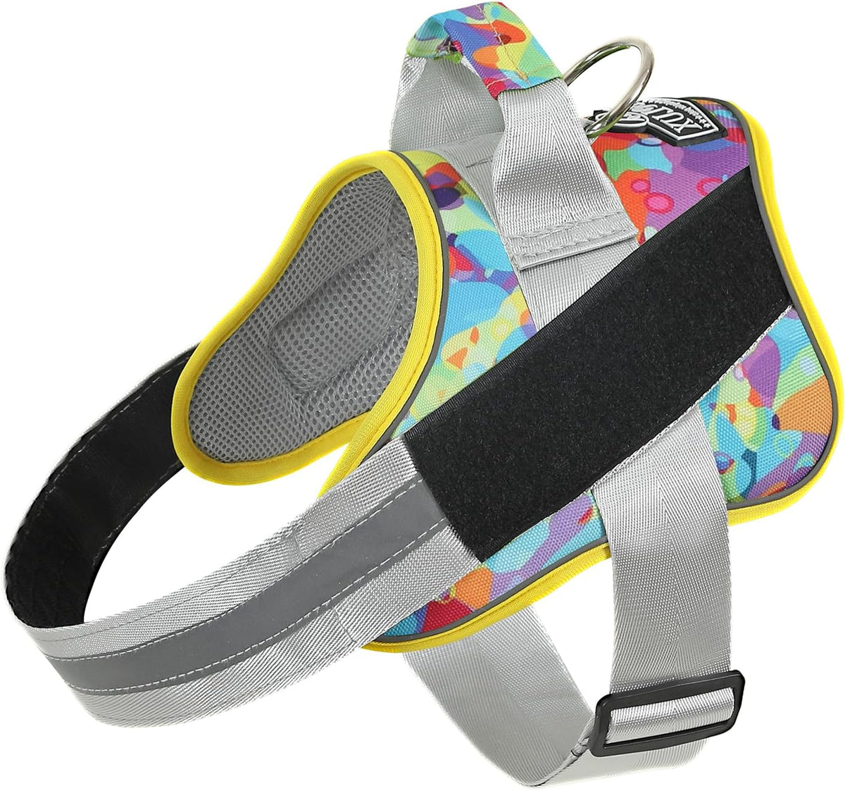 Bolux Dog Harness, No-Pull Reflective Dog Vest, Breathable Adjustable Pet Harness with Handle for