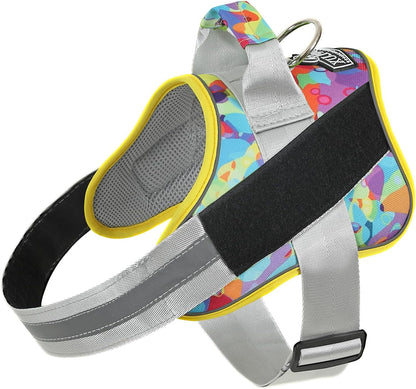 Bolux Dog Harness, No-Pull Reflective Dog Vest, Breathable Adjustable Pet Harness with Handle for