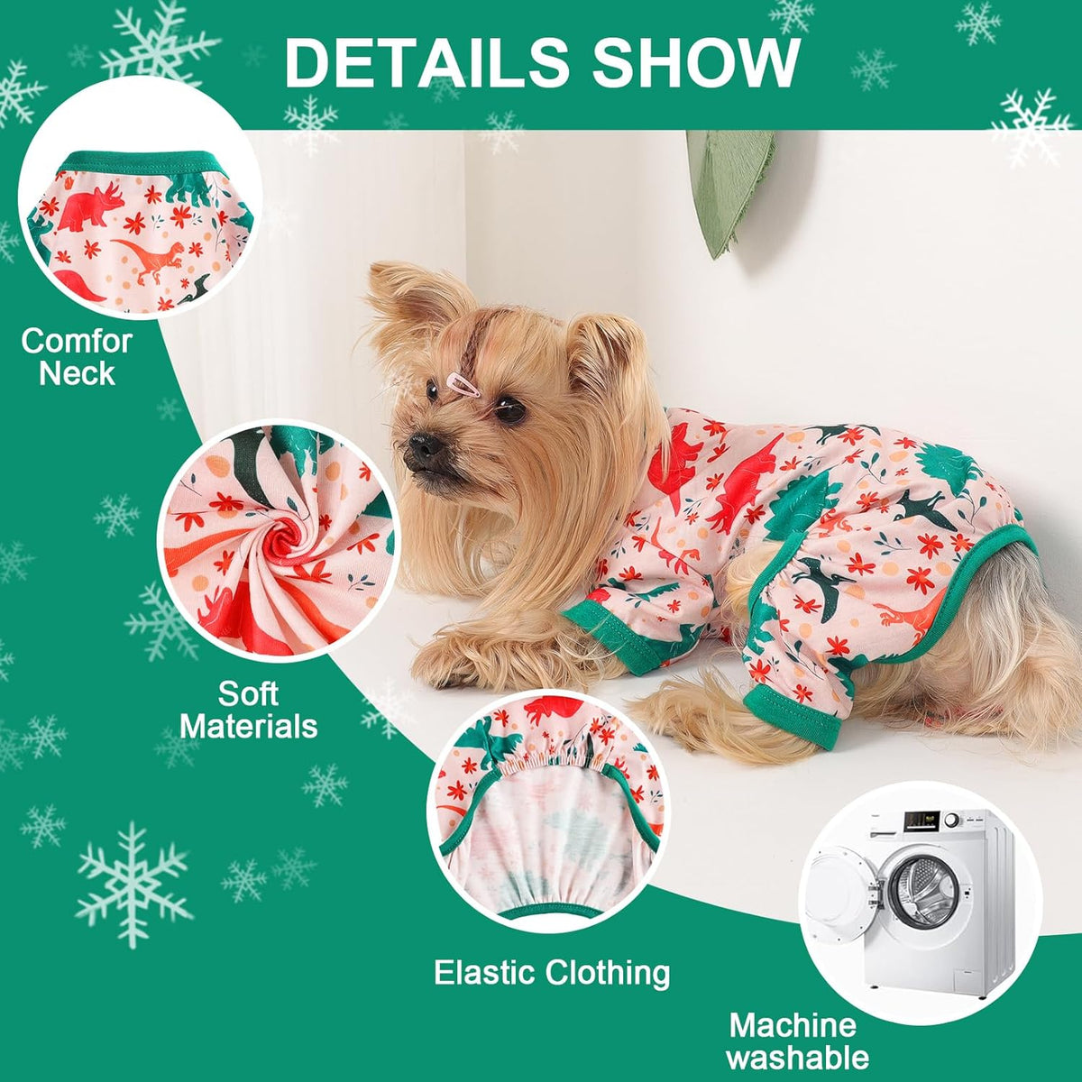 Dog Pajamas Small Sized Dogs Stretchable Summer Dog Clothes Pjs 4 Legs Girl Boy Cute Soft Puppy