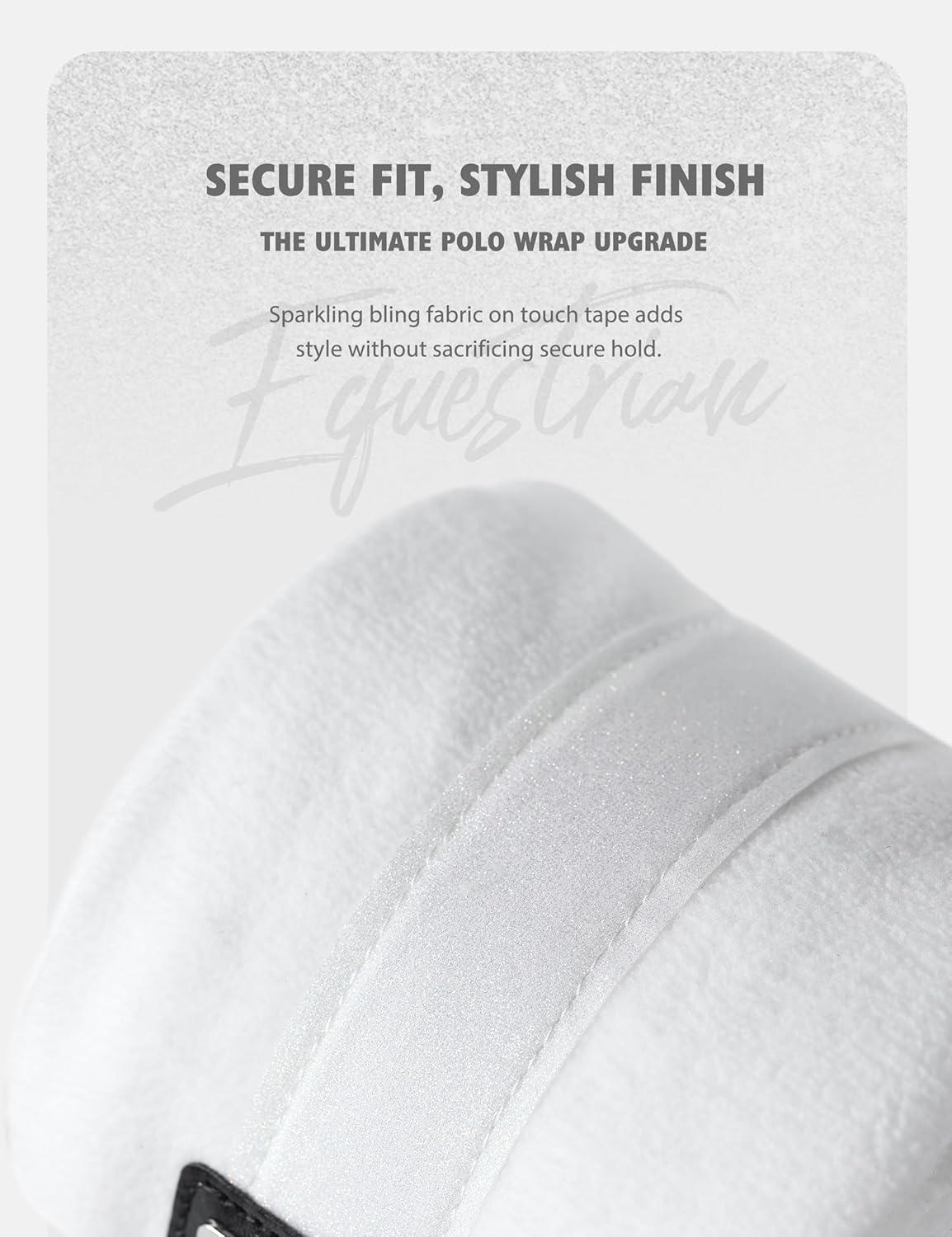 Harrison Howard Horse Polo Wraps Upgrade with Bling Leg Wraps for Horses 4-Pack Fleece Leg Wraps