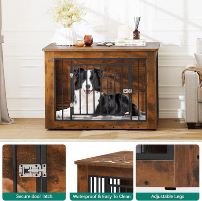 YITAHOME Dog Crate Furniture for Large Dogs, Side End Table, Modern Dogs Kennel Indoor up to 60 lb