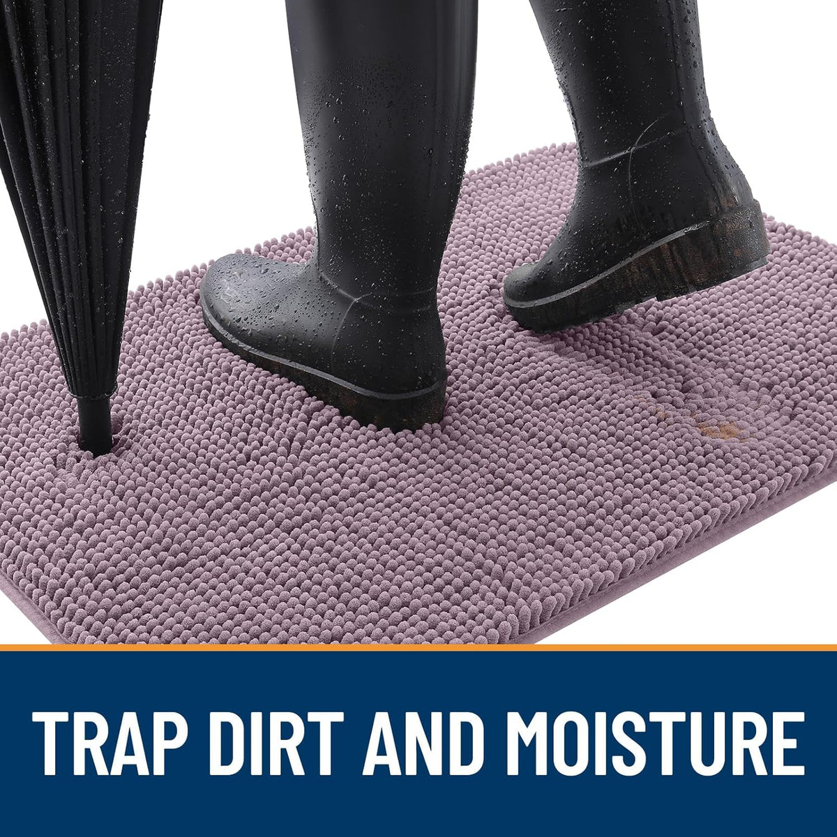 OLANLY Dog Door Mat for Muddy Paws 48x30, Absorbs Moisture and Dirt, Absorbent Non-Slip Washable